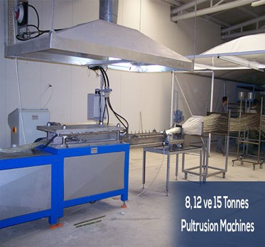 8,12 and 15 Tons of Pultrusion Machines